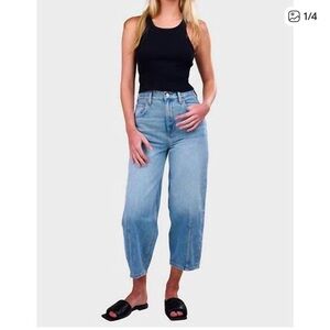 etica Iris relaxed taper barrel jeans Womens 28